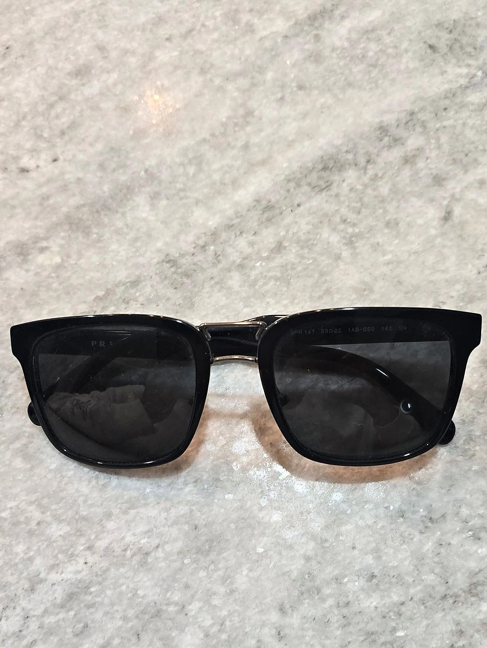 Prada Black Square Frame Sunglasses